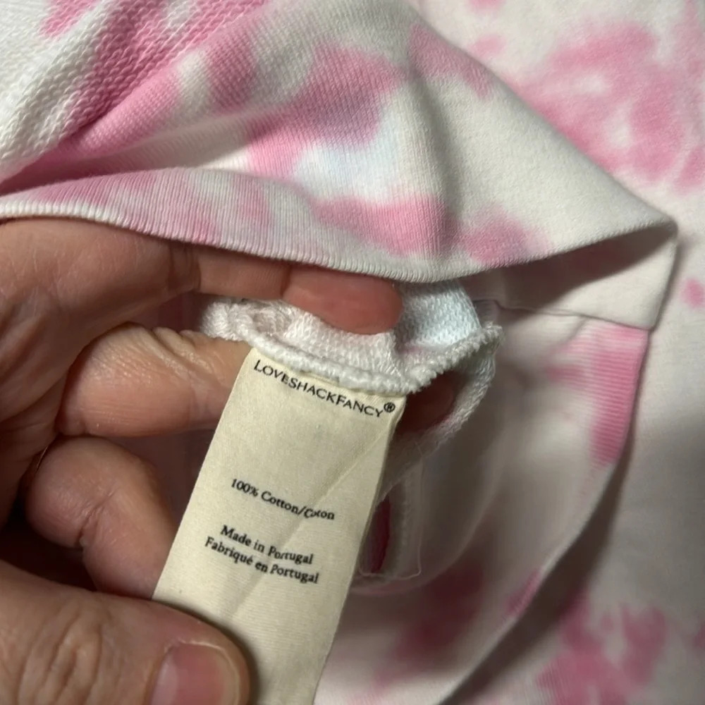LoveShackFancy Kirby Hoodie in Cotton Candy Sky Size Smalll - Picture 6 of 7